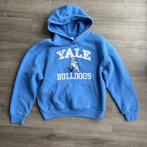 Hollister Yale Bulldogs boxy fleece heavyweight pullover men’s hoodie